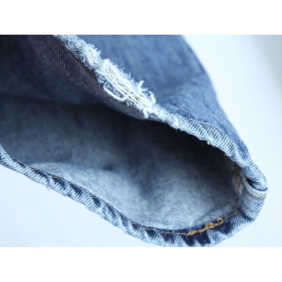 Levi's 501 33 x 30 Frayed Hem See Measurements Straight Leg Button Fly Jeans - Picture 8 of 11